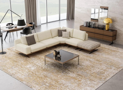 Wohnzimmer Luxus Set Ecksofa L Form Polstermöbel Design Modern Couchtisch